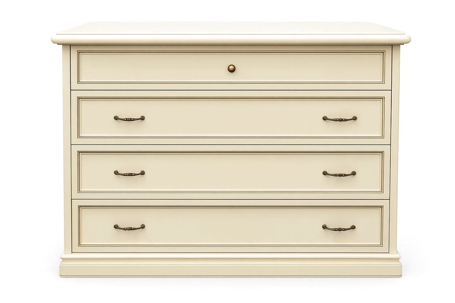 NOSTALGIA BIANCO Комод низкий 4 ящика, L.100 см Camelgroup