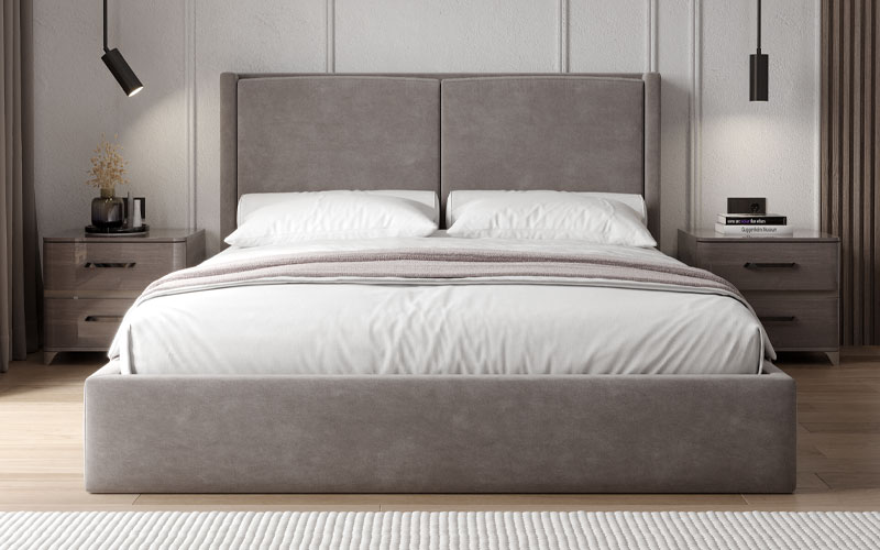 Кровать CAPRI 160*200 с подъемным механизмом, обивка Laska 22 MEBELGROUP