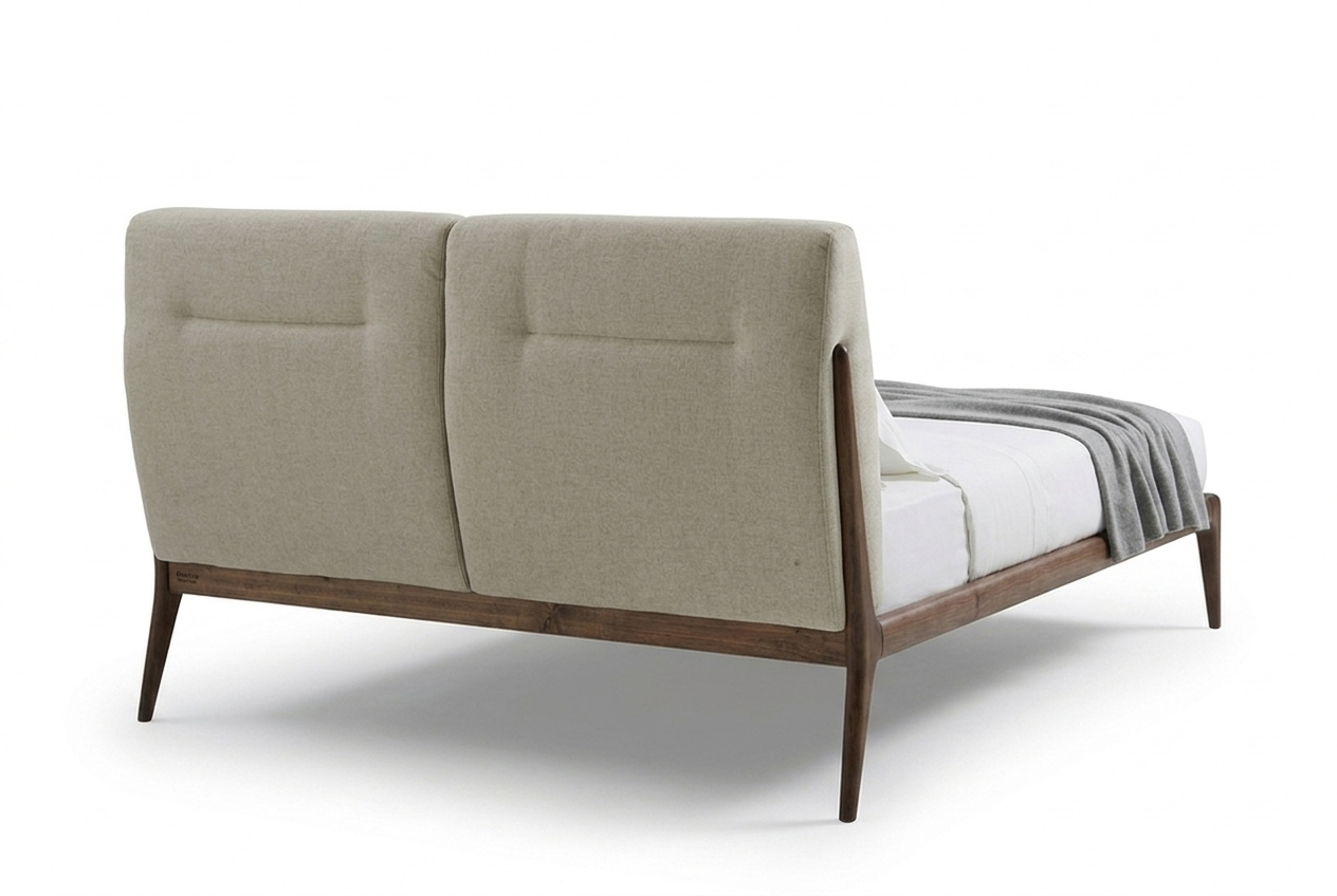 Кровать ATLAS 160*190 с мягким изголовьем cat.1 Fasolin