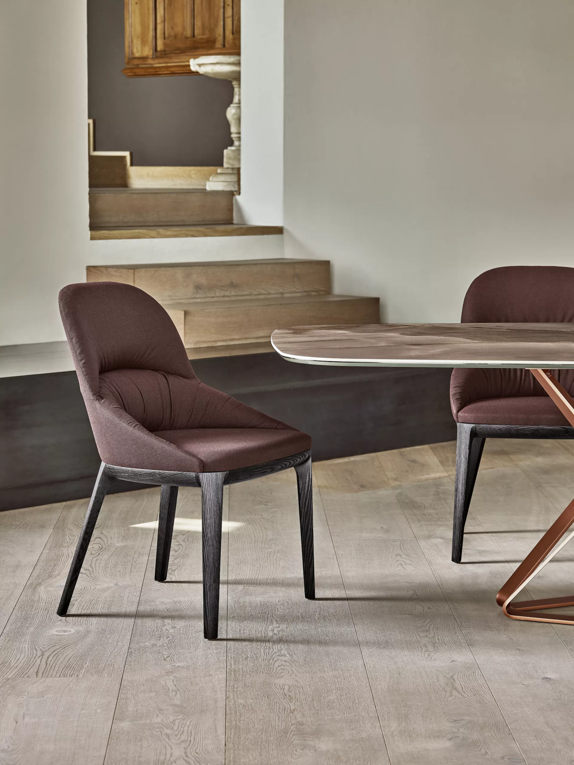 QUEEN Стул обеденный, обивка ткань kvadrat Bontempi casa