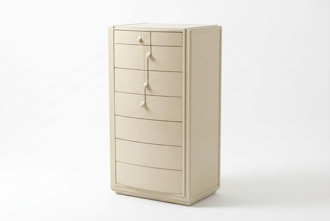 FLOR Комод высокий, цвет 206 GESSO Fasolin