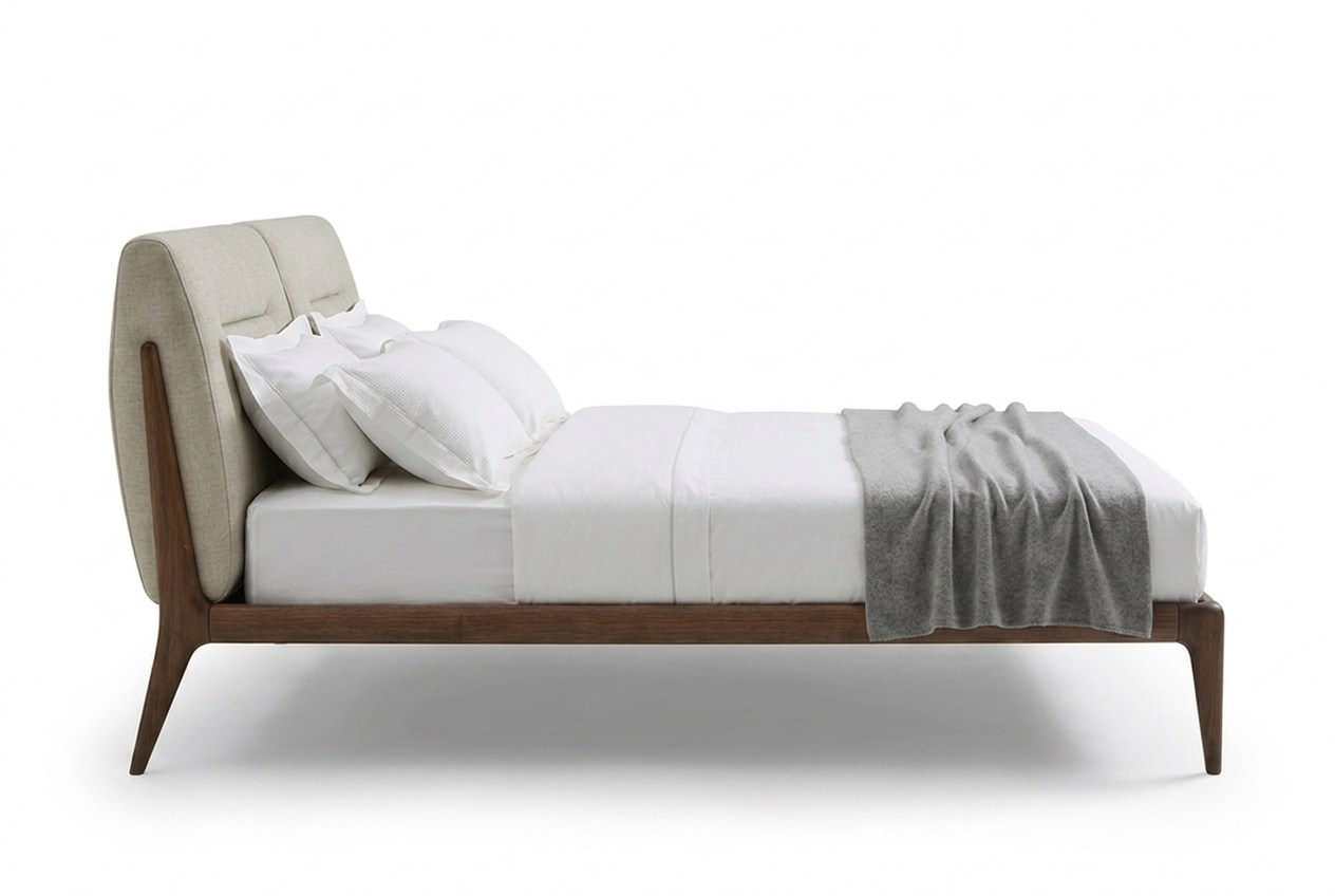 Кровать ATLAS 160*190 с мягким изголовьем cat.1 Fasolin