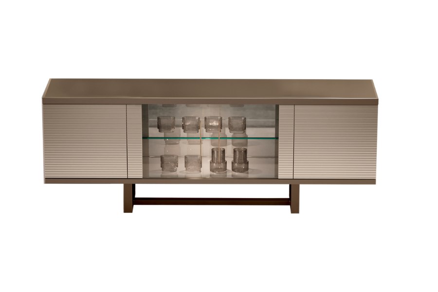LINEA Комод 4-х дв со стеклом Arredo Classic