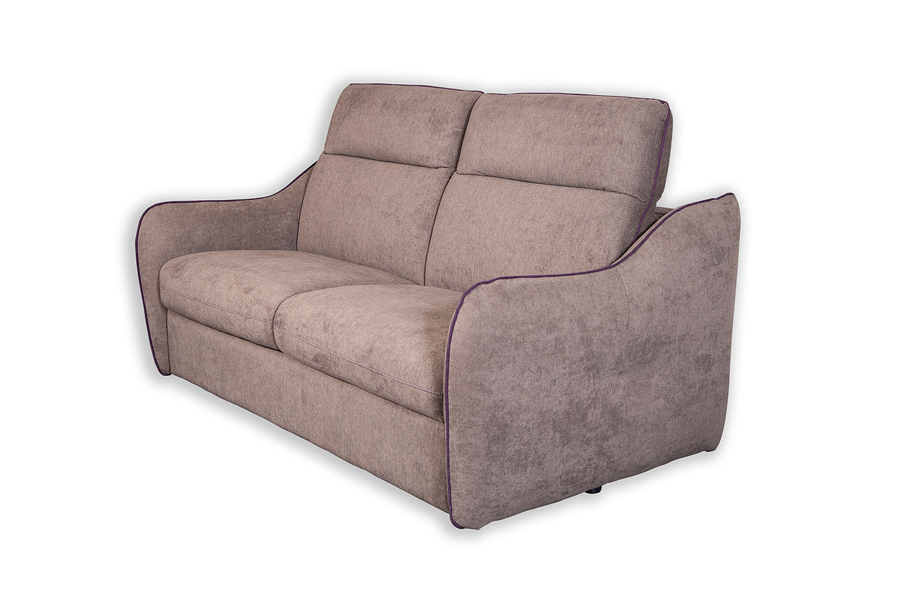 MORONI Диван-кровать 2-местный MAXI, ткань BRONX 10 BROWN/PURPLE,  цвет 01/10, cat.P Cubo Rosso