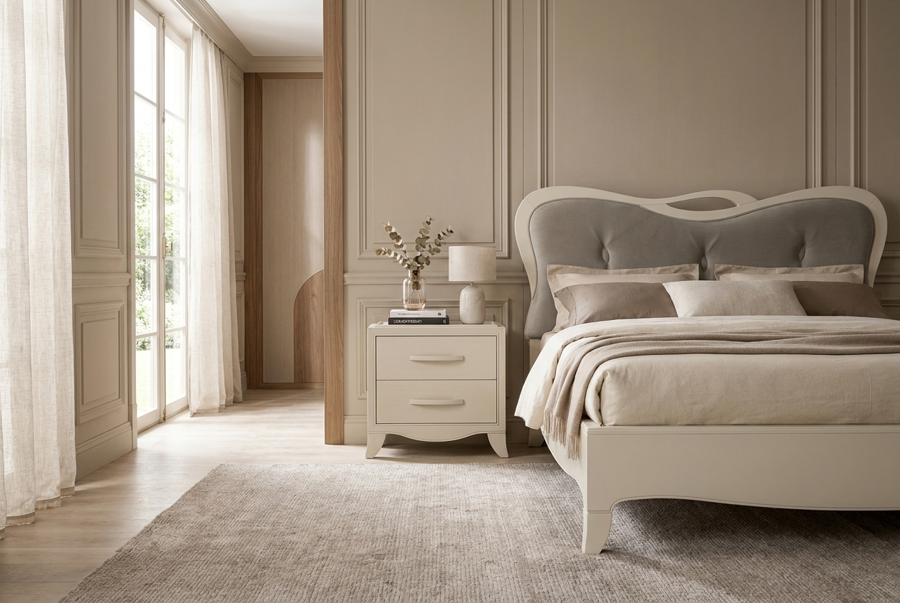 Кровать TOUCHET 160*190 с изголовьем эконабук Fasolin