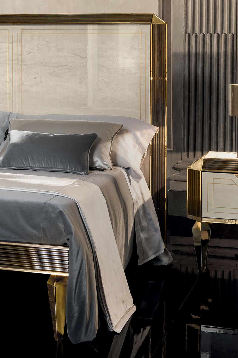 DIAMANTE Кровать c деревянным изголовьем Arredo Classic