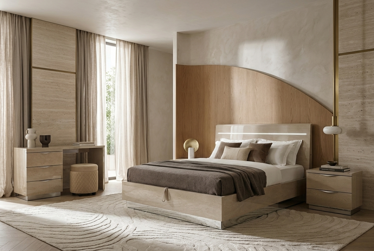 PLATINUM SABBIA Кровать 160*200 LEGNO, с подсветкой LED, с подъем. мех-м LUNA Camelgroup