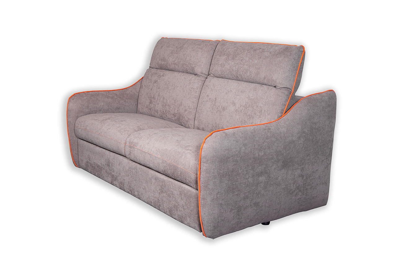 MORONI Диван-кровать 2-местный MAXI, ткань BRONX 012 BROWN/ORANGE  цвет 01/12 Cubo Rosso
