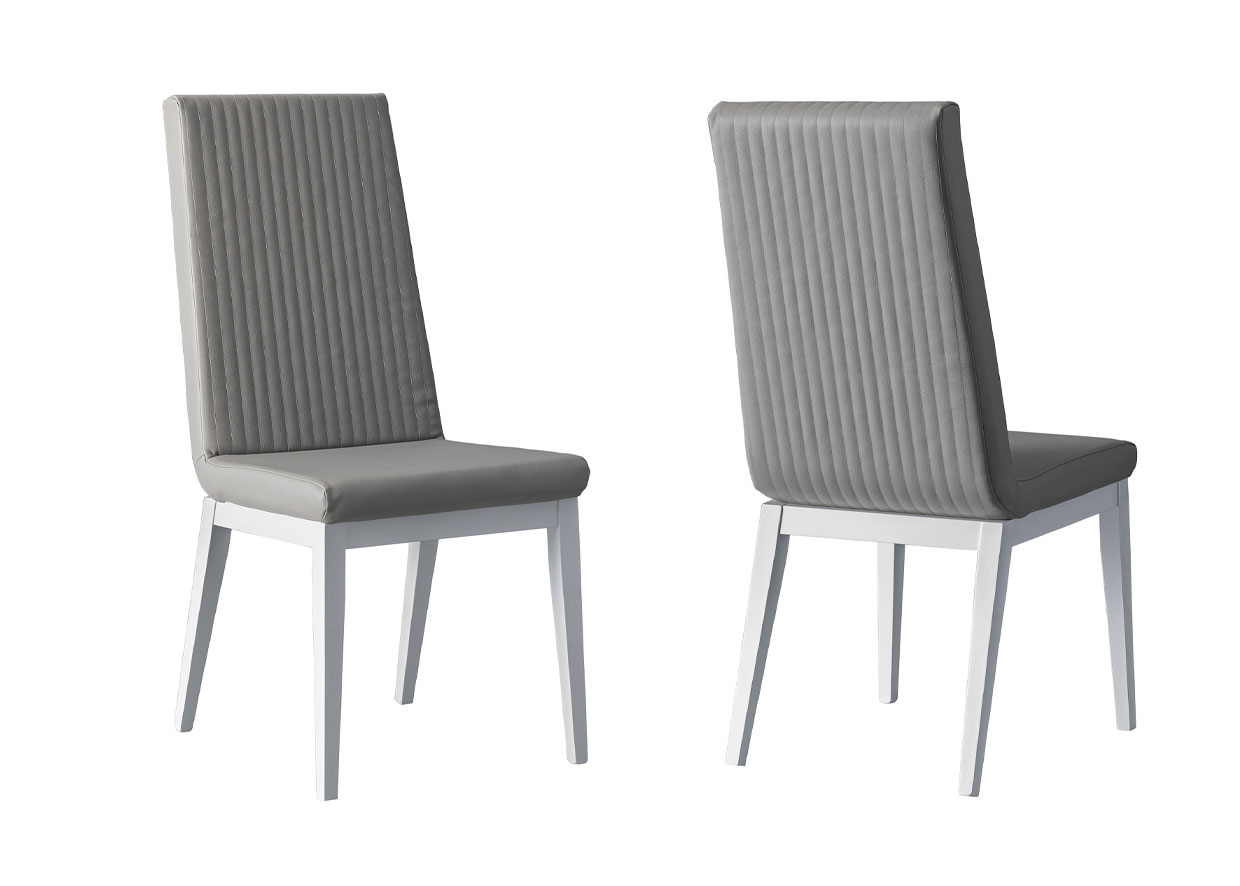 ELITE BIANCO Стул FLUTE STRIPE, ткань SCARLET 04 