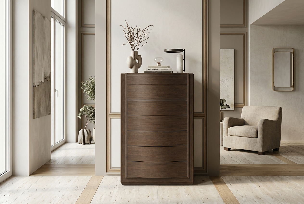 Комод высокий, цвет 252 COTTO Fasolin