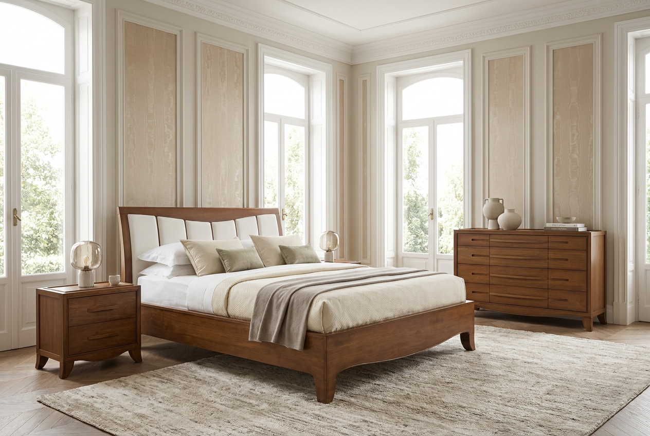 Кровать CRISTINA 160*190 с изголовьем экокожа Fasolin