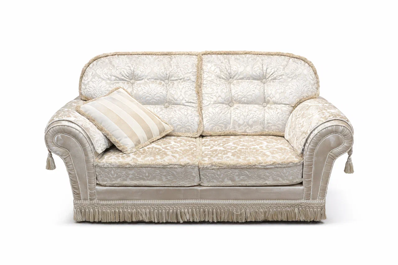DECOR Диван-кровать 2-местный, кат.D, ткань LUMINA PLAIN 14/LUMINA DAMASK 14 (без накидок и подушек) Camelgroup