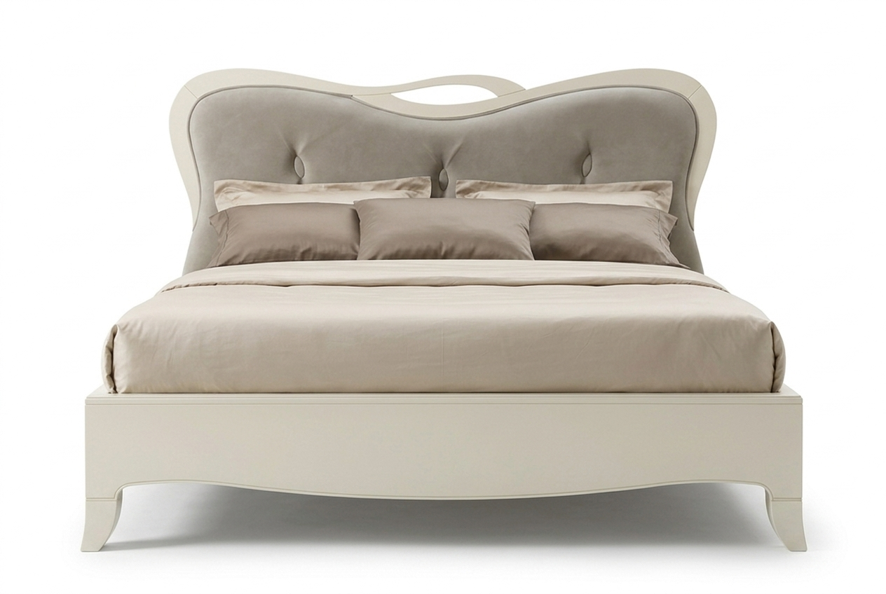 Кровать TOUCHET 160*190 с изголовьем эконабук Fasolin