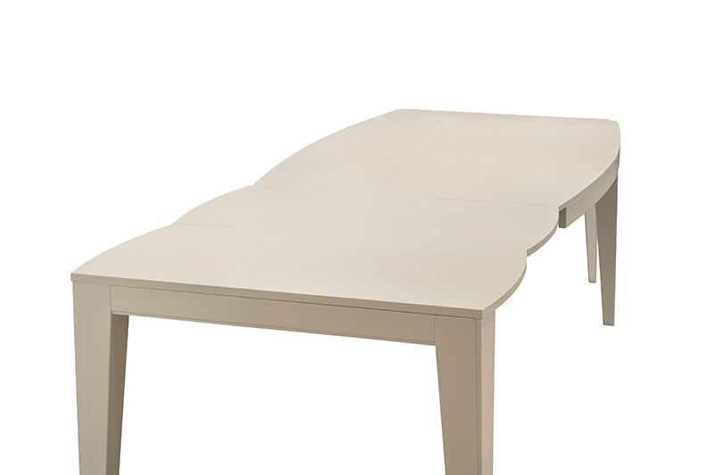 FLOR Стол раскладной с 2 вставками, цвет 206 GESSO Fasolin